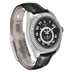 Sky-Dweller White Gold Black Dial Mens Watch 326139 Box Card