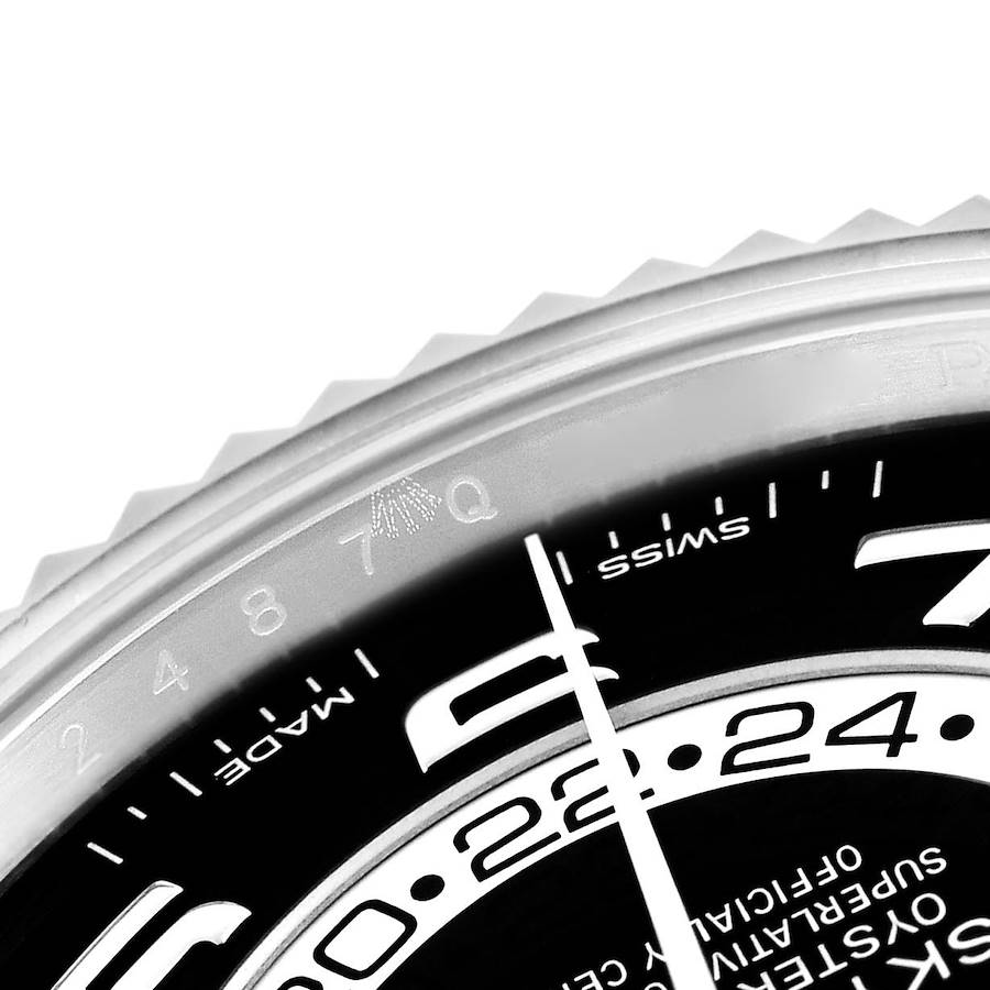 Sky-Dweller White Gold Black Dial Mens Watch 326939