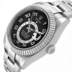 Sky-Dweller White Gold Black Dial Mens Watch 326939