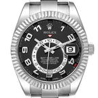 Sky-Dweller White Gold Black Dial Mens Watch 326939