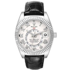 Sky-Dweller White Gold Ivory Dial Mens Watch 326139