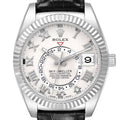 Sky-Dweller White Gold Ivory Dial Mens Watch 326139