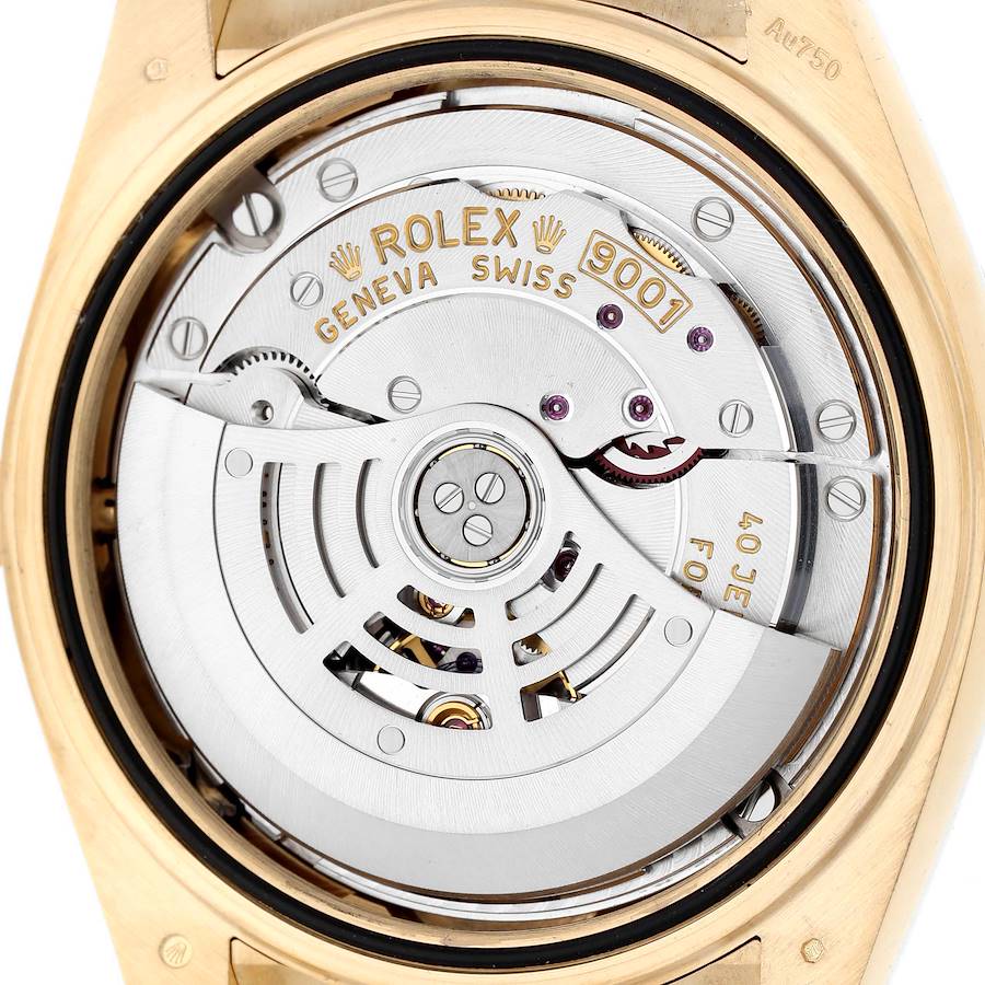 Sky-Dweller Yellow Gold Black Dial Oysterflex Mens Watch 326238 Box Card