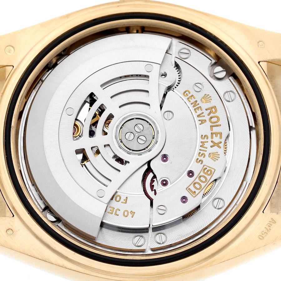 Sky-Dweller Yellow Gold Champagne Dial Oysterflex Mens Watch 326238
