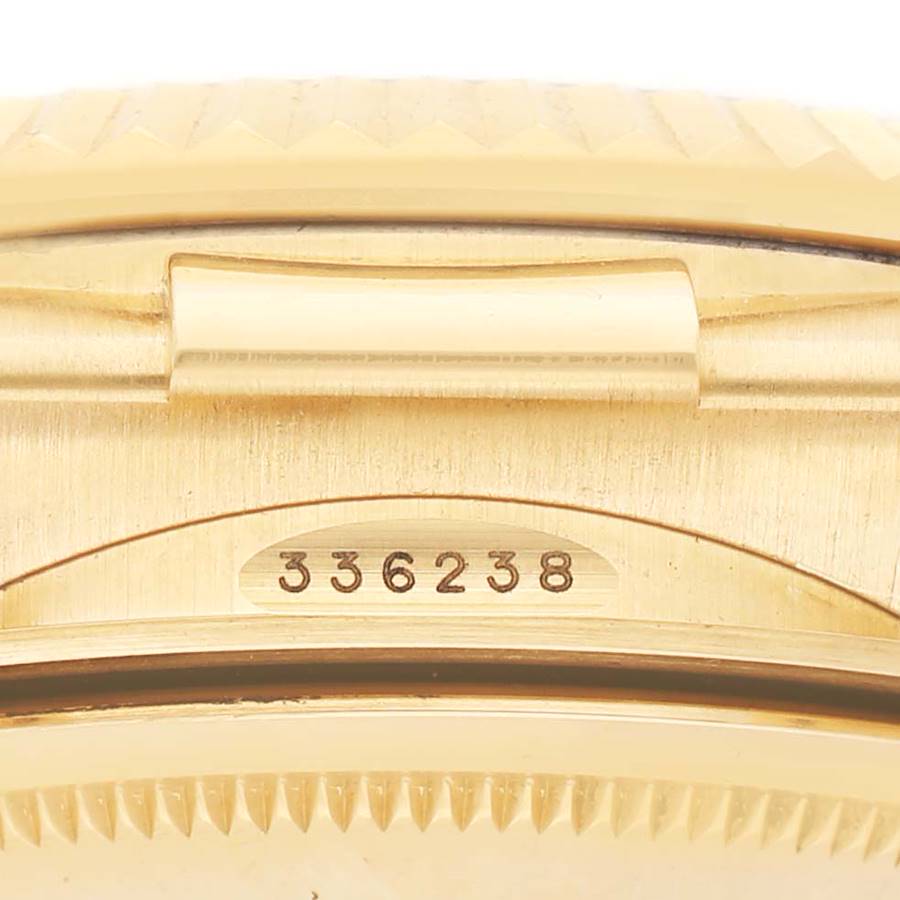 Sky-Dweller Yellow Gold Champagne Dial Oysterflex Mens Watch 336238