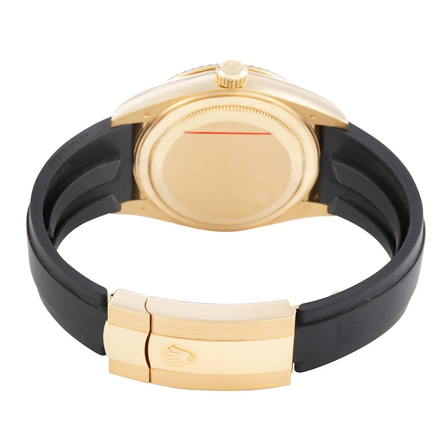 Sky-Dweller Yellow Gold Champagne Dial Oysterflex Mens Watch 336238
