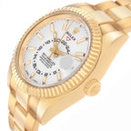 Sky-Dweller Yellow Gold White Dial Automatic Mens Watch 326938