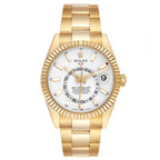 Sky-Dweller Yellow Gold White Dial Automatic Mens Watch 326938