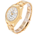 Sky-Dweller Yellow Gold White Dial Automatic Mens Watch 326938