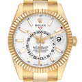 Sky-Dweller Yellow Gold White Dial Automatic Mens Watch 326938