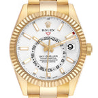Sky-Dweller Yellow Gold White Dial Automatic Mens Watch 326938
