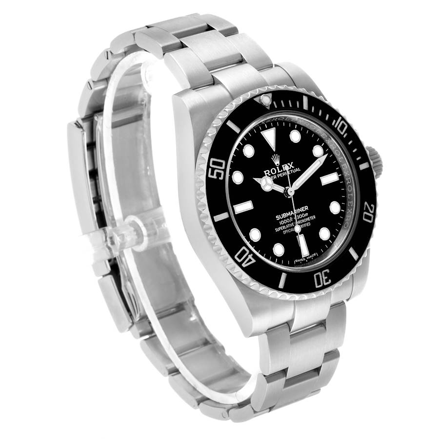 Submariner No Date Steel Ceramic Bezel Mens Watch 114060