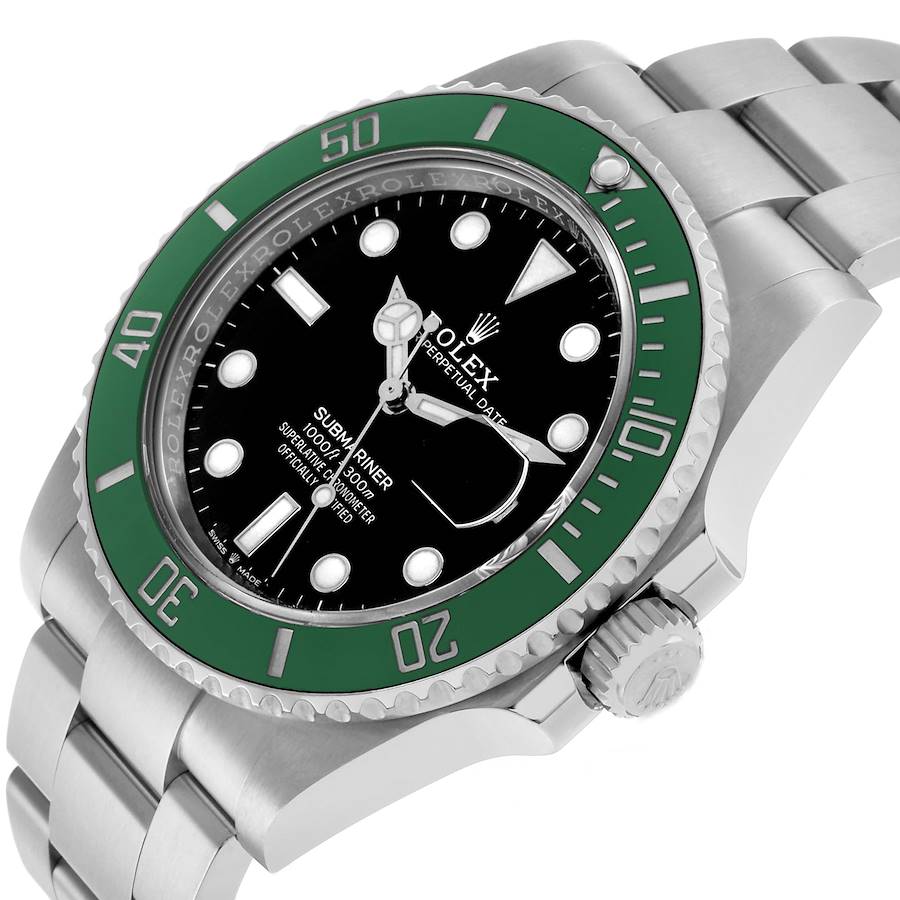Submariner Starbucks Steel Green Bezel Mens Watch 126610LV