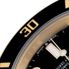 Submariner Yellow Gold Black Dial Bezel Mens Watch 126618