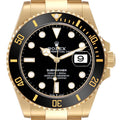 Submariner Yellow Gold Black Dial Bezel Mens Watch 126618